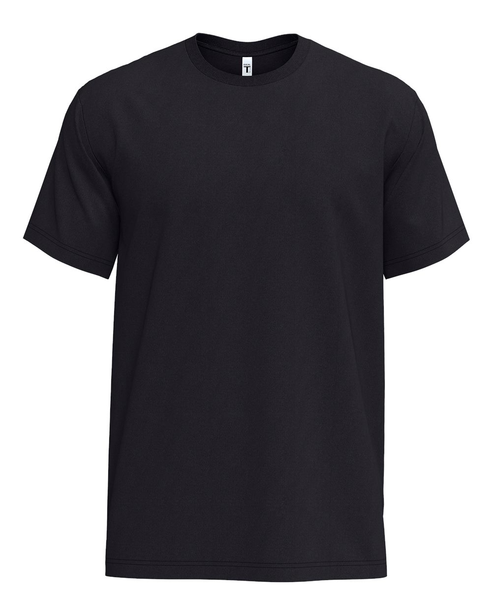 Front View of Black Ideal Jersey T-Shirt - 1810
