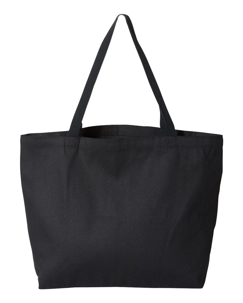 Front View of Black Isabella Tote - 8503