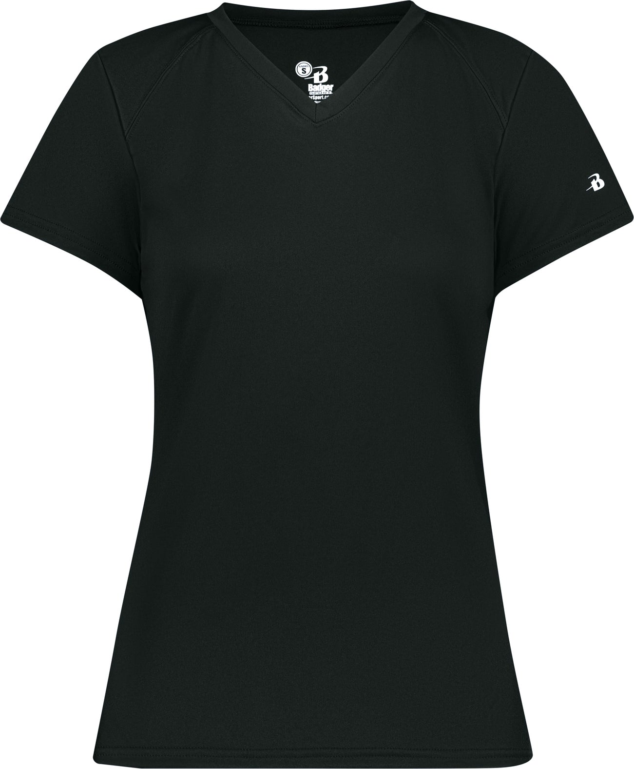 BLACK LADIES B-CORE V-NECK TEE