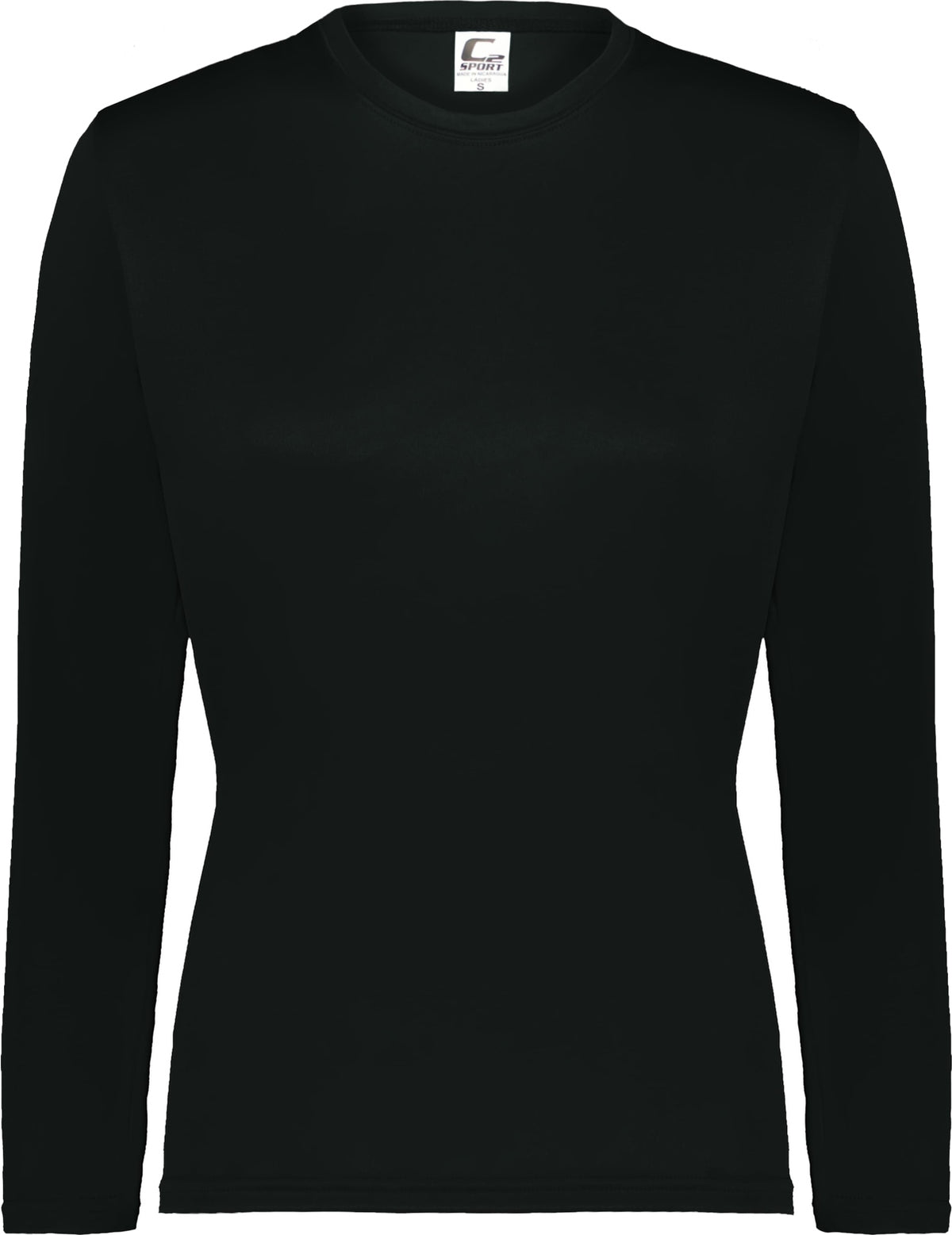 Front View of BLACK LADIES C2 L/S TEE