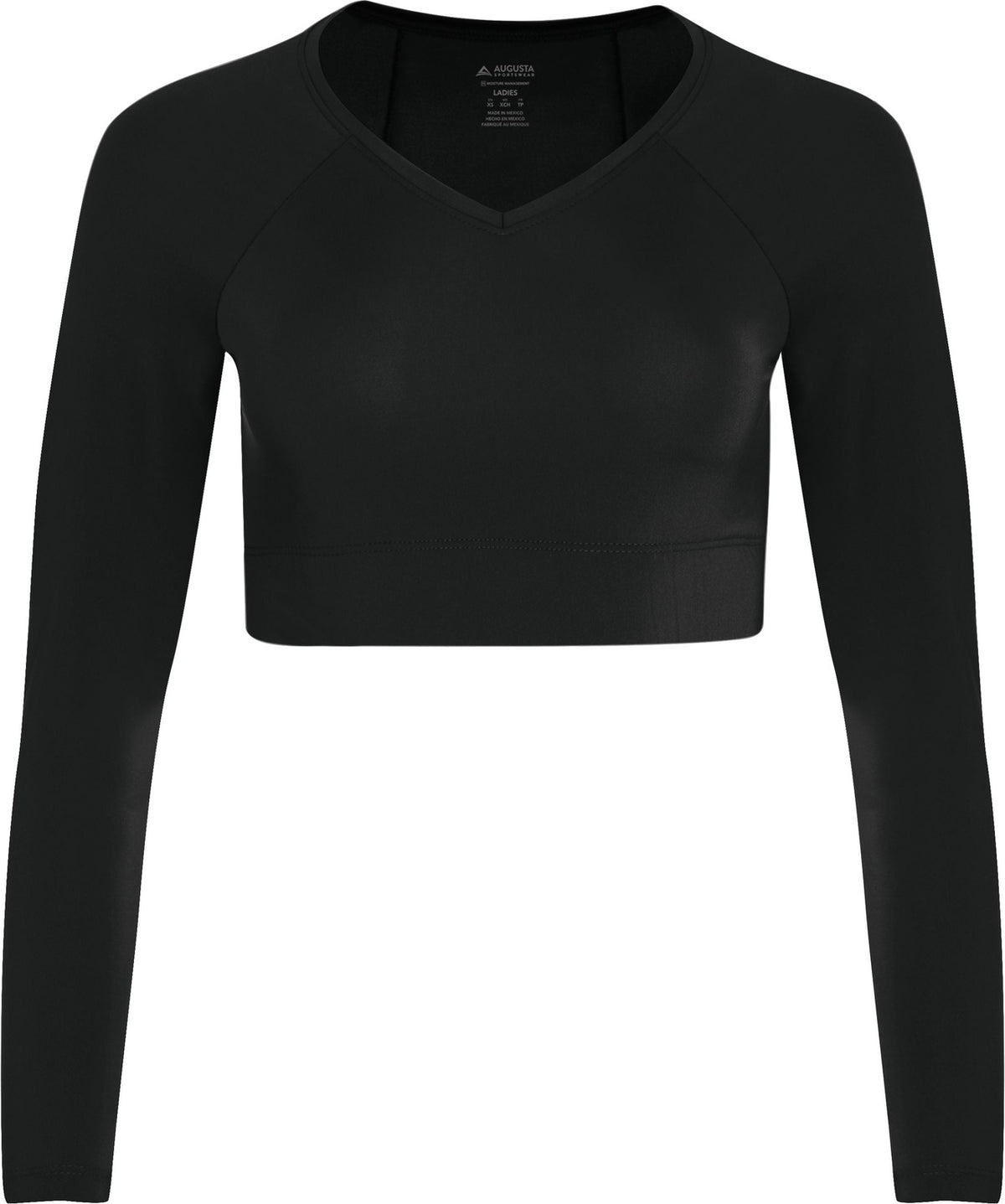 Front View of BLACK LADIES V-NECK LINER