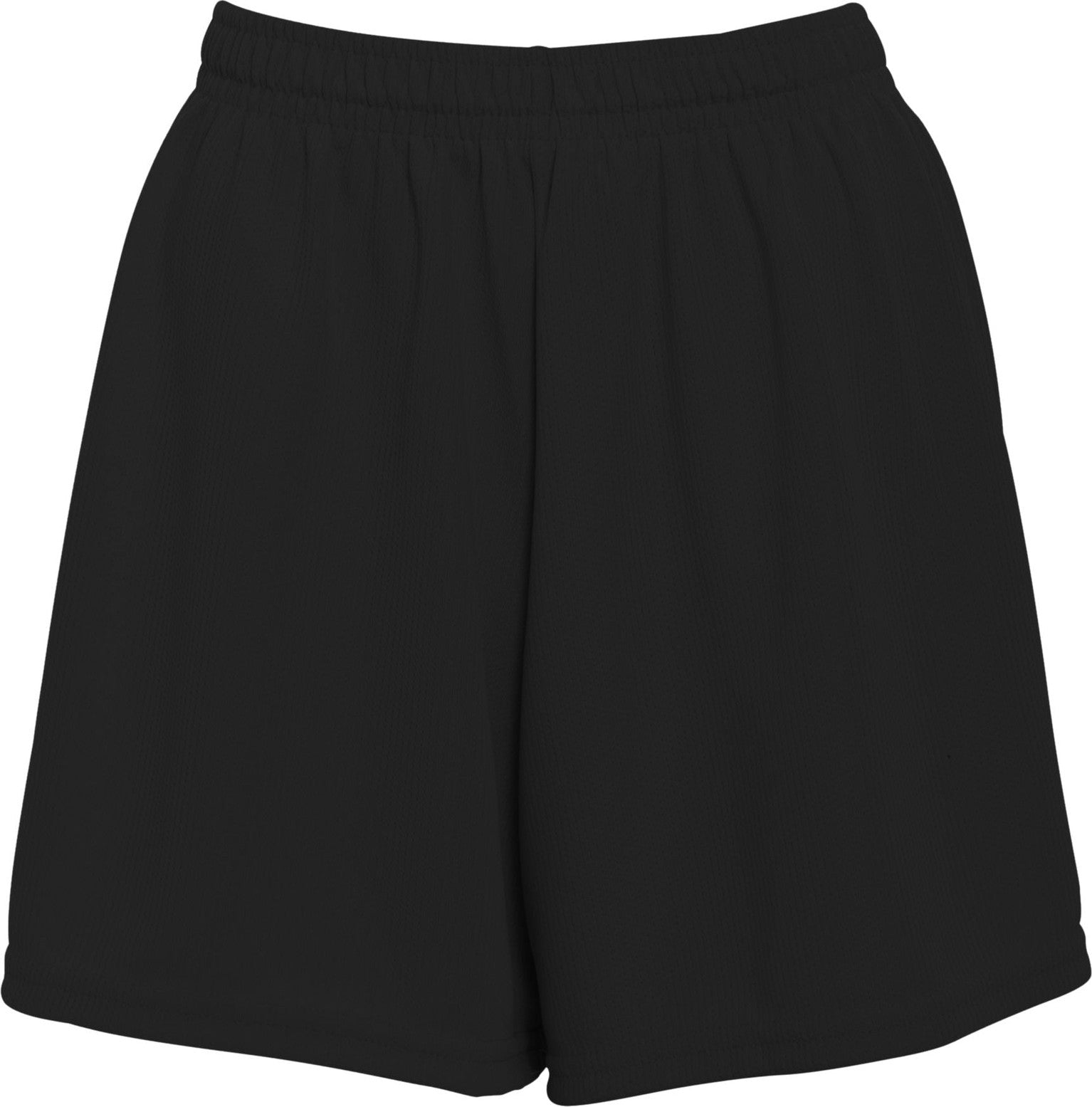 BLACK LADIES WICKING MESH SHORT
