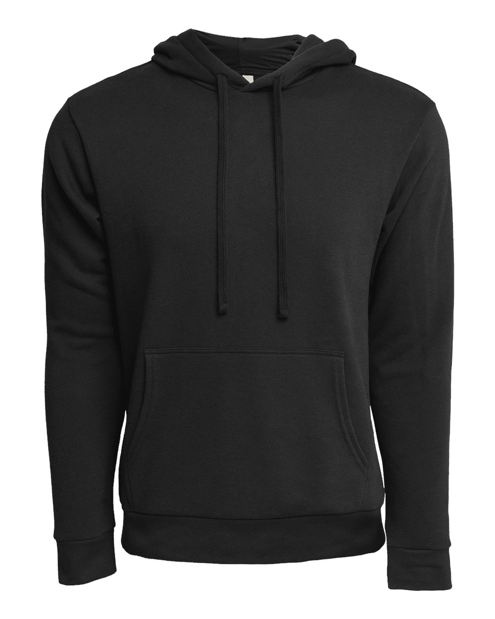 Front View of Black Laguna Sueded Hoodie - 9304