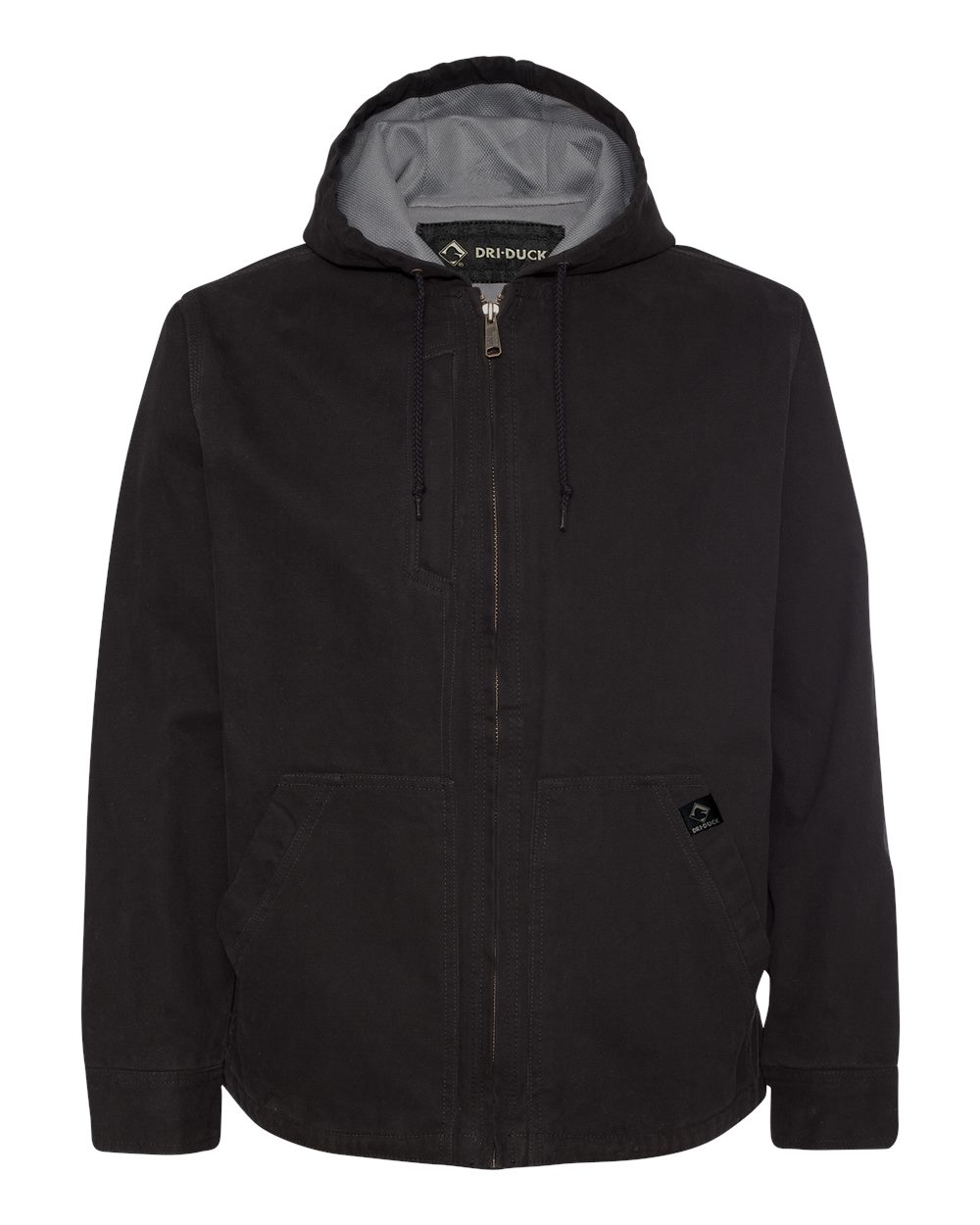 Front View of Black Laredo Boulder Cloth™ Canvas Jacket with Thermal Lining - 5090