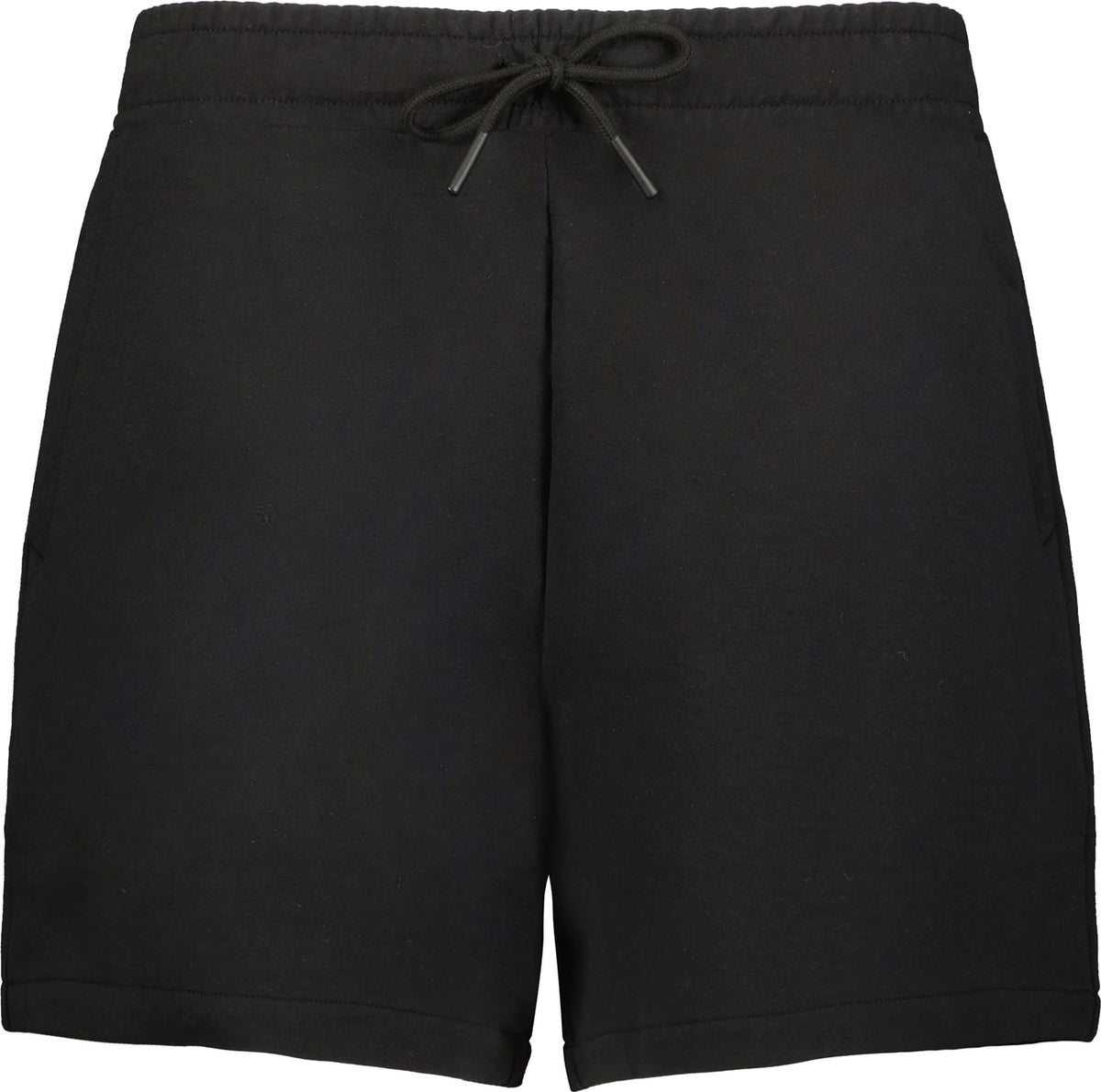 Front View of BLACK LDS HERITAGE PREP SHORTS