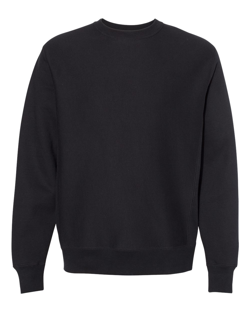 Front View of Black Legend - Premium Heavyweight Cross-Grain Crewneck Sweatshirt - IND5000C