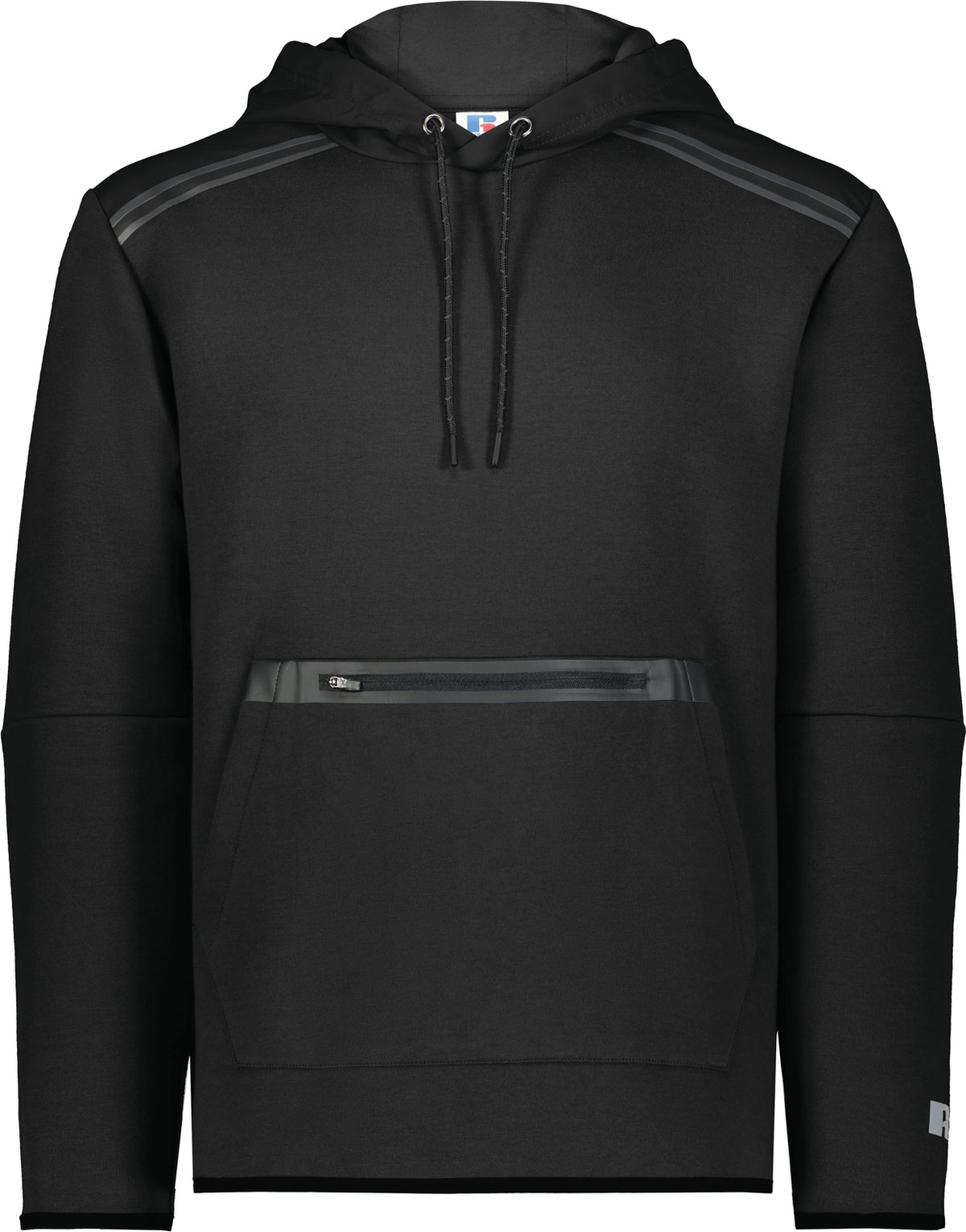 Front View of BLACK LEGEND TECH FLEECE HOODIE
