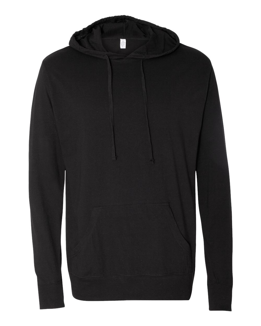 Black Lightweight Hooded Pullover T-Shirt - SS150J