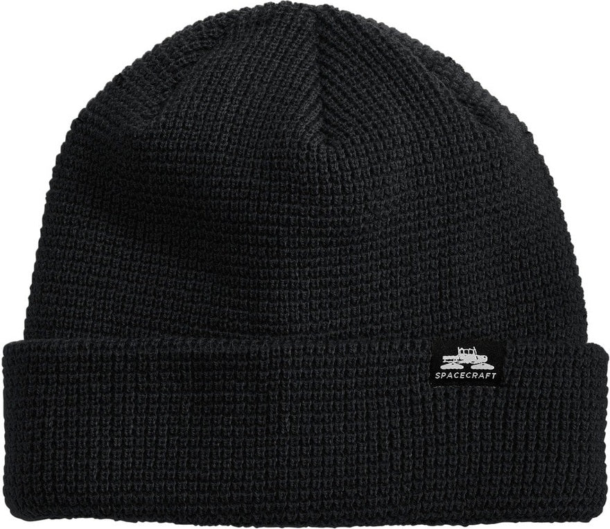 Front View of Black LIMITED EDITION Spacecraft Index Beanie SPC8