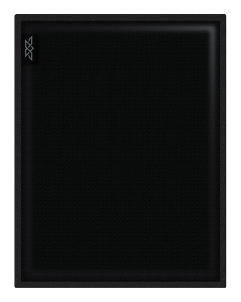 Front View of Black M4L Ballistic Armor 9x12 Panel - MBAP912