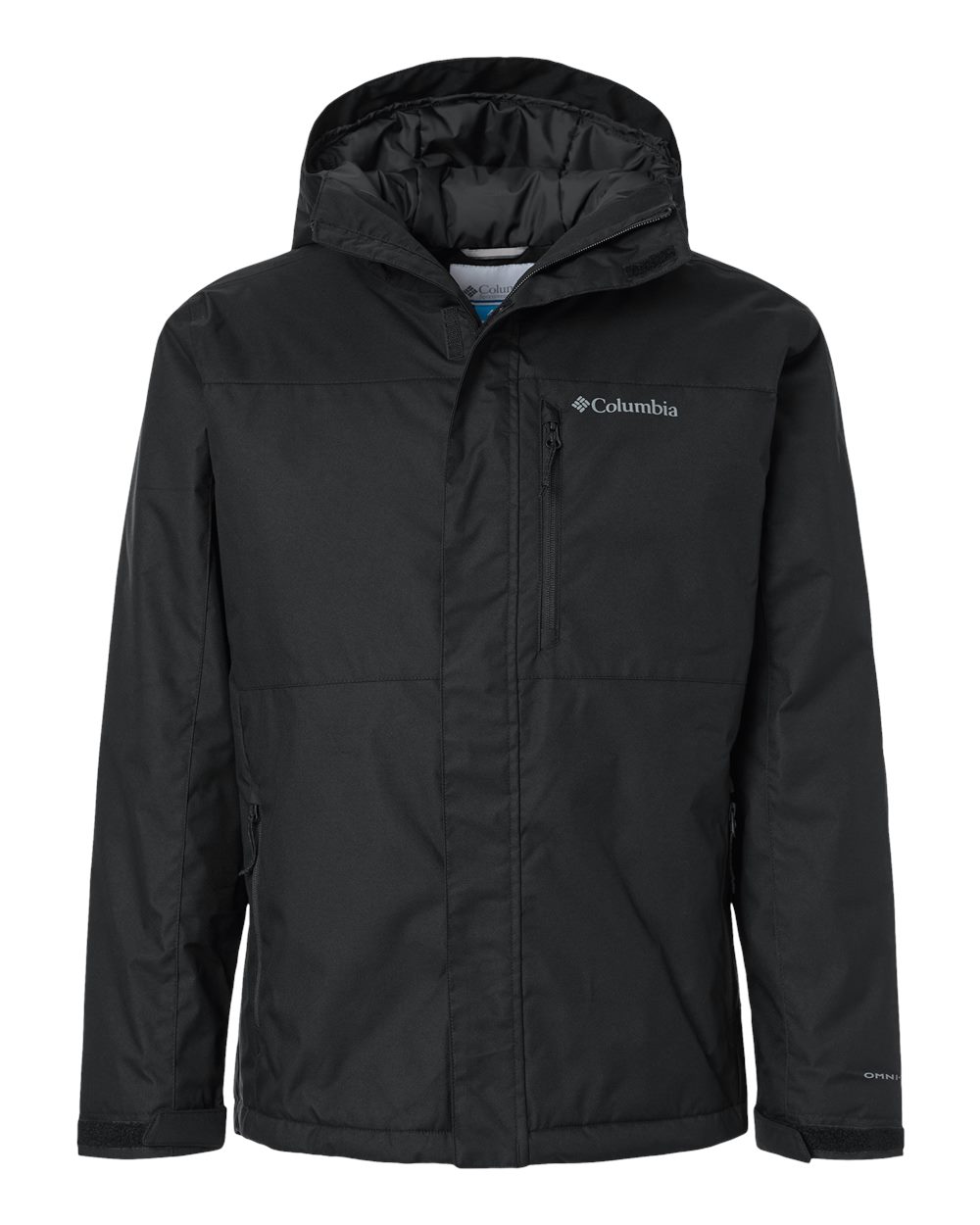 Front View of Black Men&#39;s Tipton Peak™ III Insulated Hooded Jacket - 208959