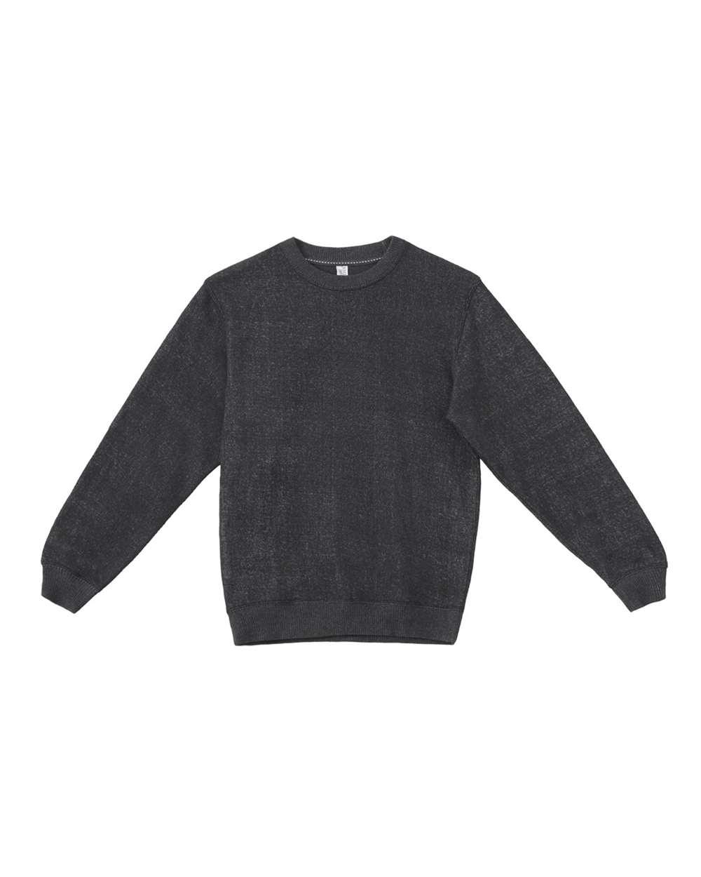 Front View of Black Nantucket Crewneck - LS11004