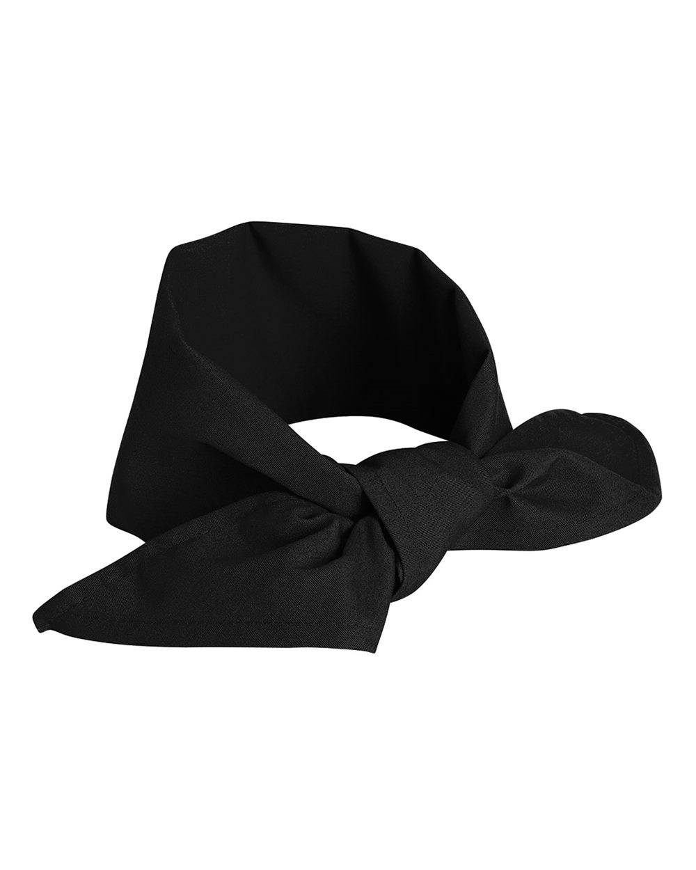 Front View of Black Neckerchief - NP12