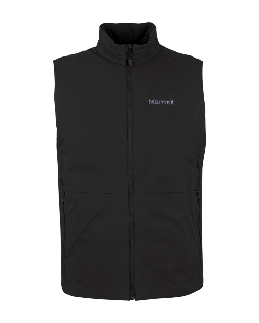 Front View of Black Novus LT Insulated Vest - M15535