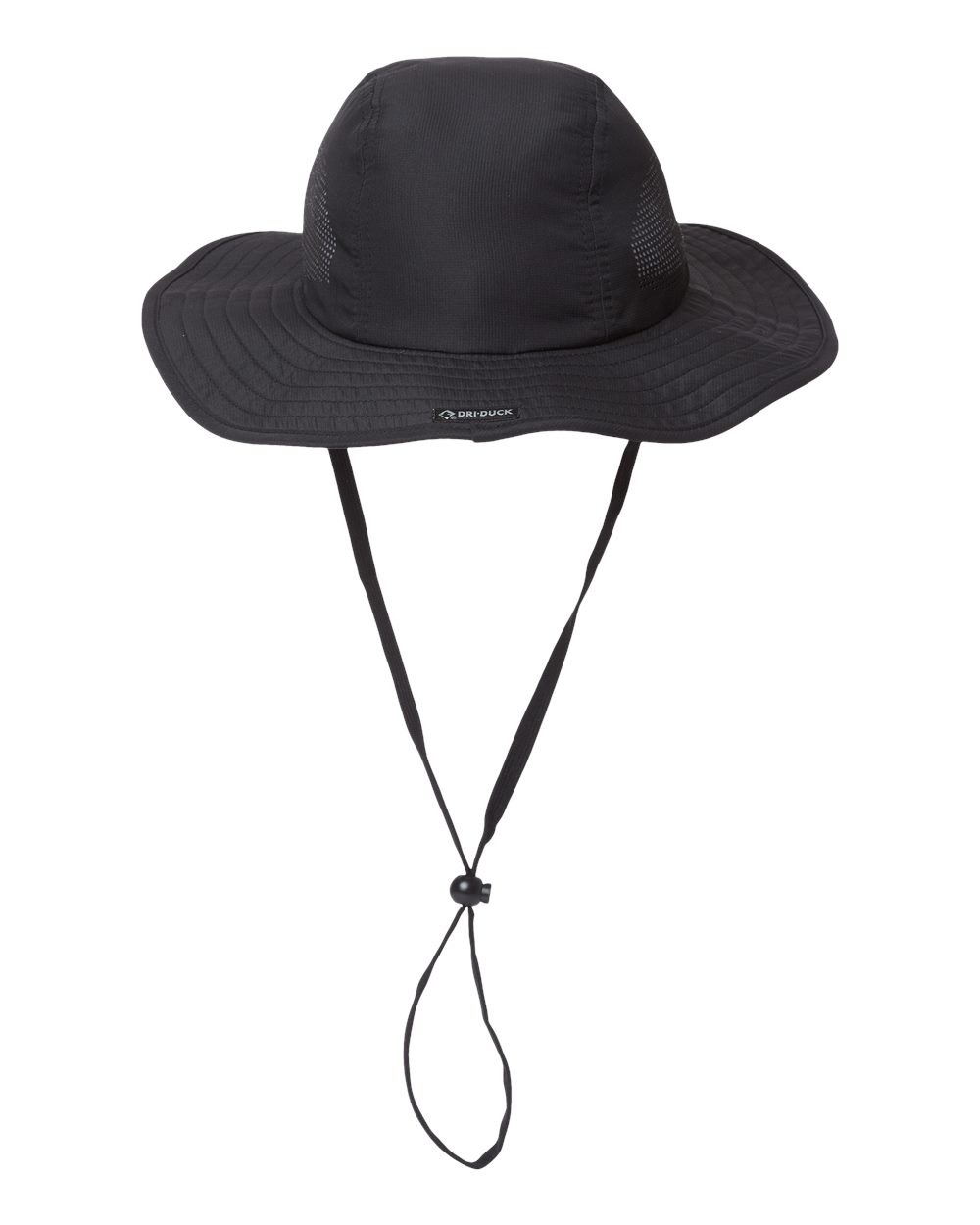 Front View of Black Packable Performance Booney - 3702