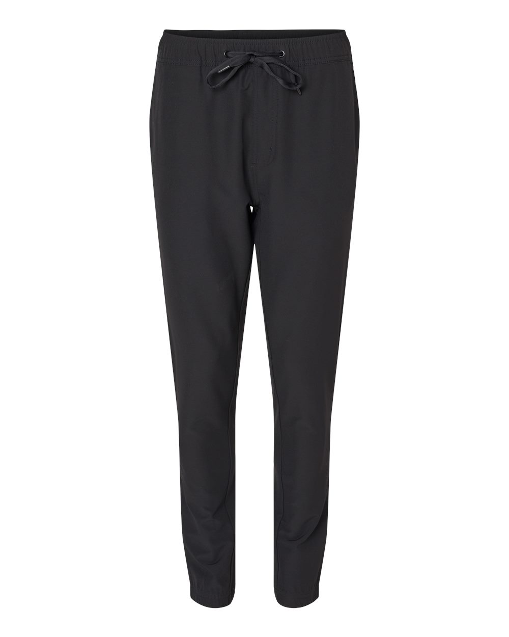 Front View of Black Perfect Jogger - 8888