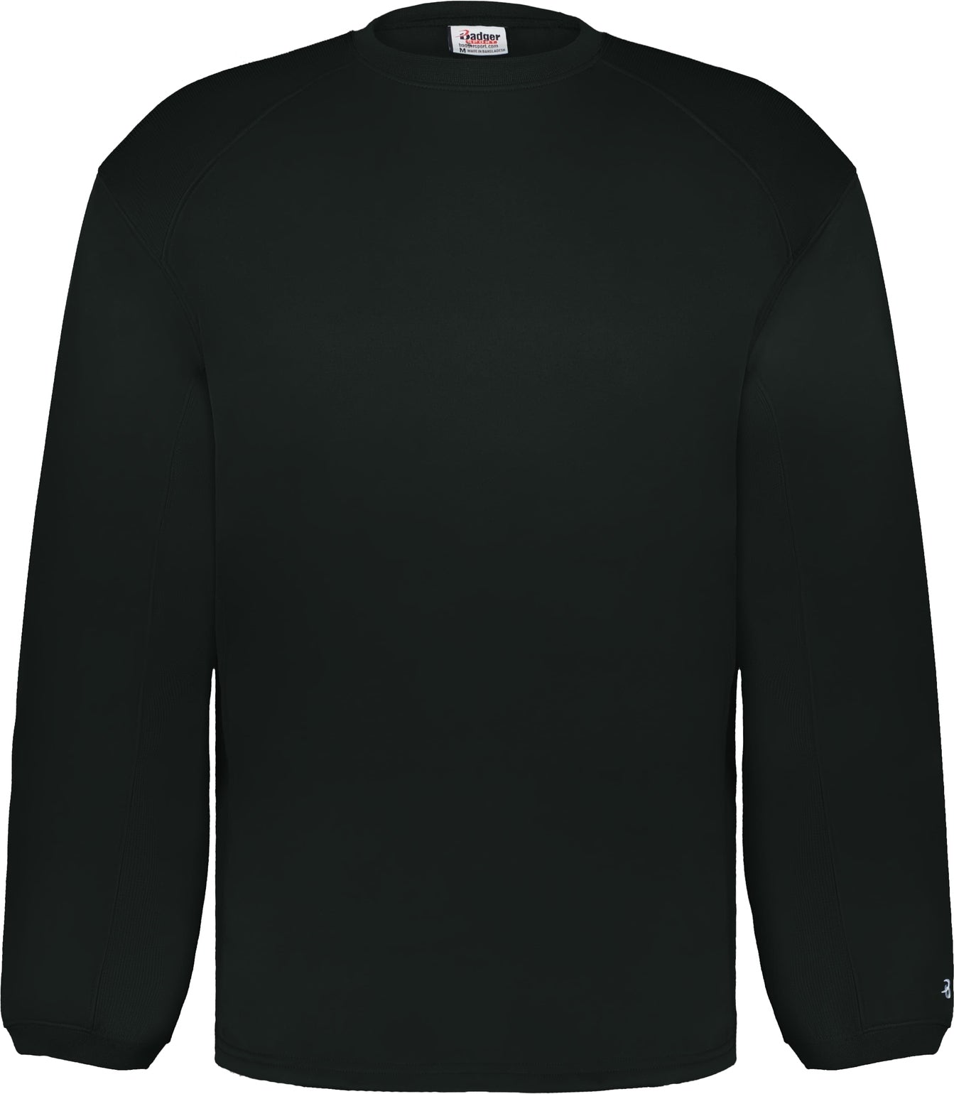 BLACK PERFORMANCE FLEECE CREW