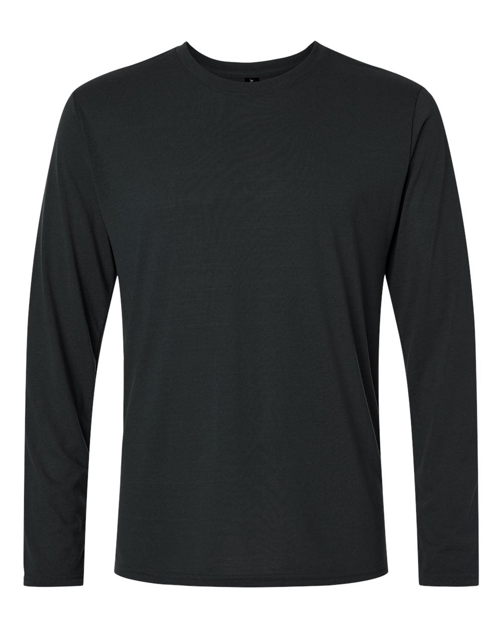 Front View of Black Performance® Long Sleeve T-Shirt - 42400
