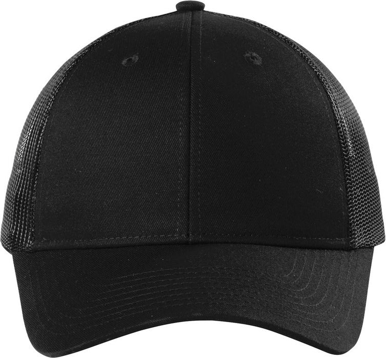 Black Port Authority Low-Profile Snapback Trucker Cap C402LP