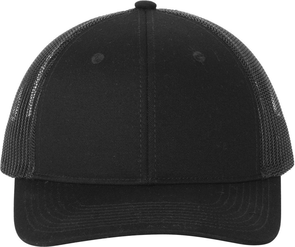 Black Port Authority Snapback Ponytail Trucker Cap LC401