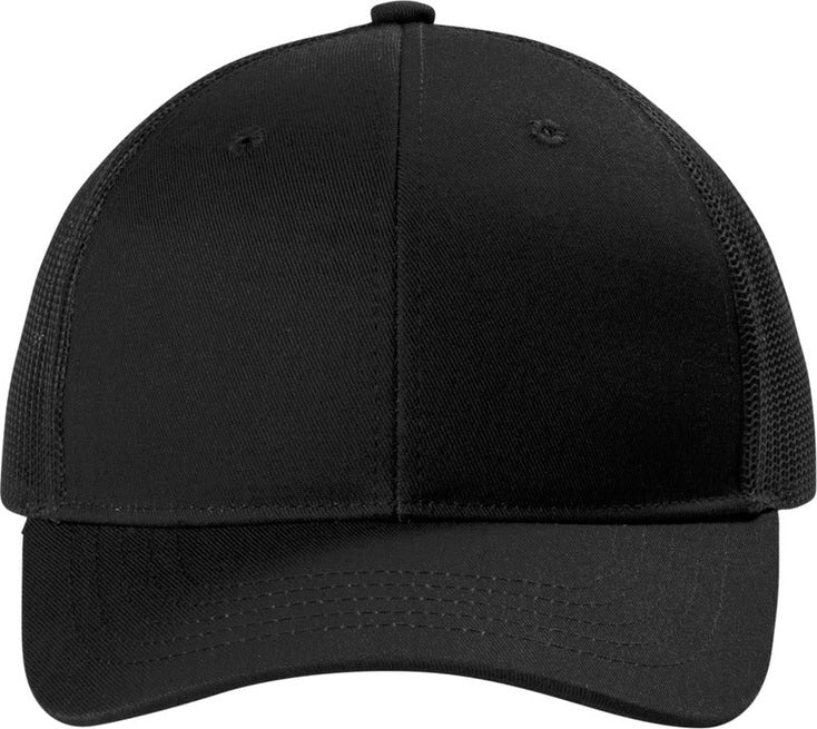 Black Port Authority Youth Snapback Trucker Cap YC402