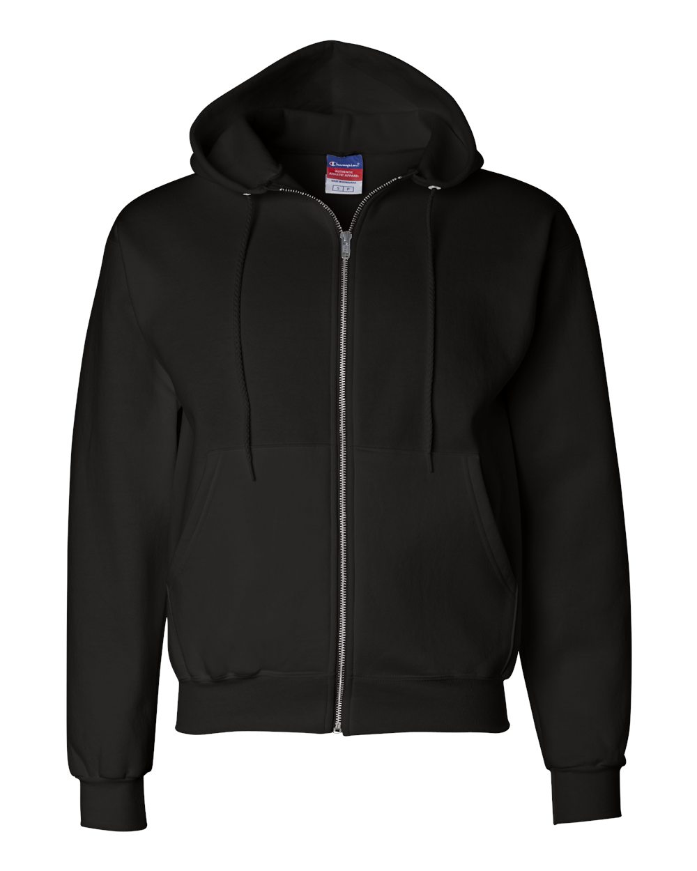 Black Powerblend® Full-Zip Hooded Sweatshirt - S800
