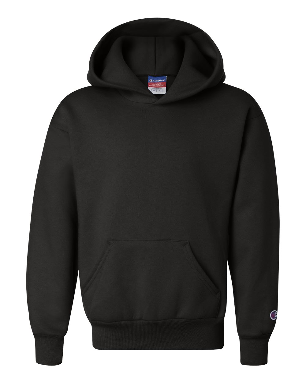 Black Powerblend® Youth Hooded Sweatshirt - S790