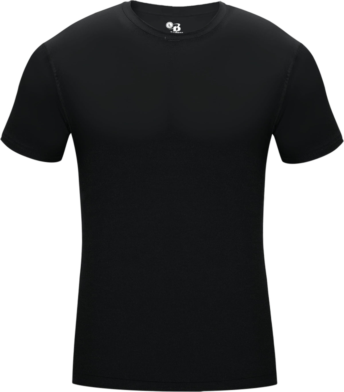 Front View of BLACK PRO COMPRESSION CREW