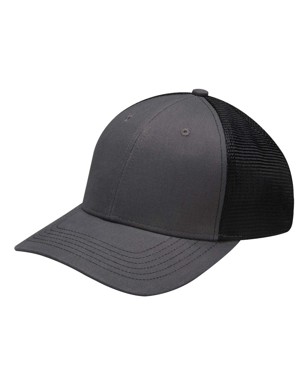 Front View of Black Prodigy Cap - PR102