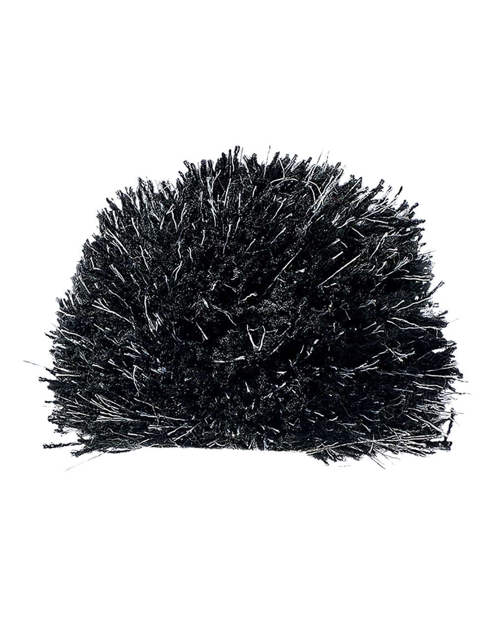Front View of Black/ Silver Swapable Beanie Pom Pom - 5010JA