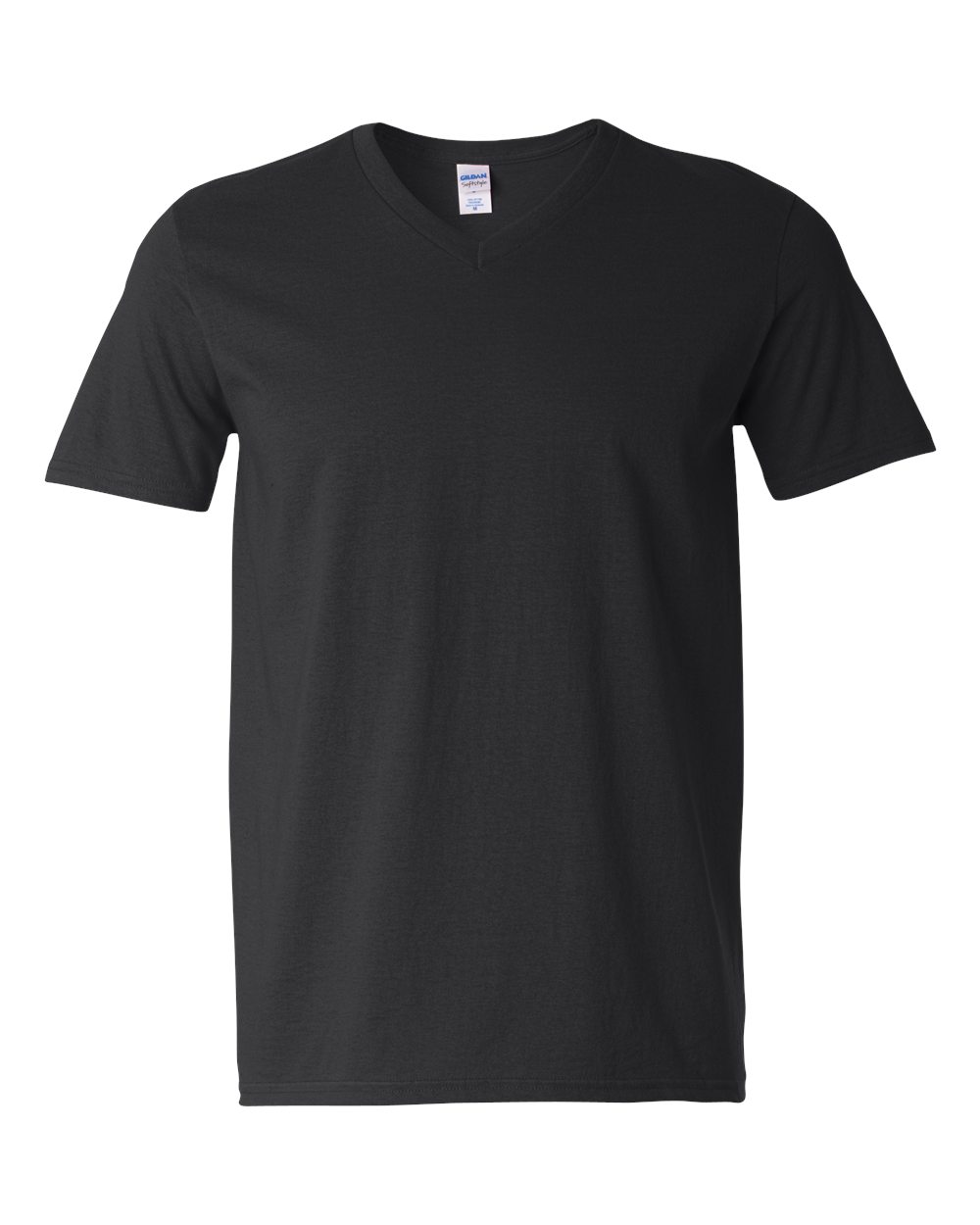 Black Softstyle® V-Neck T-Shirt - 64V00