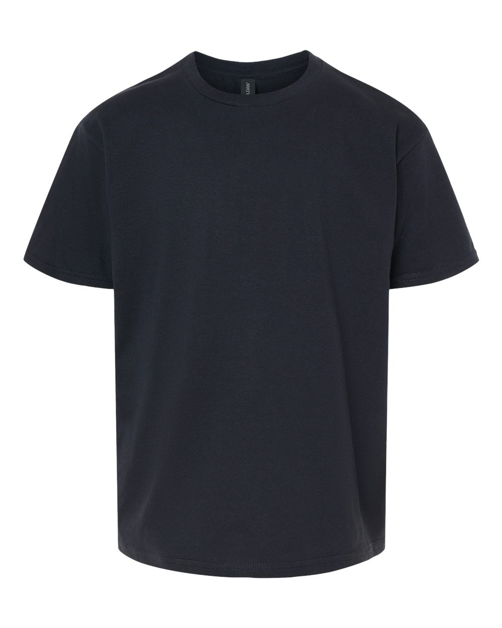 Front View of Black Softstyle® Youth T-Shirt - 64000B