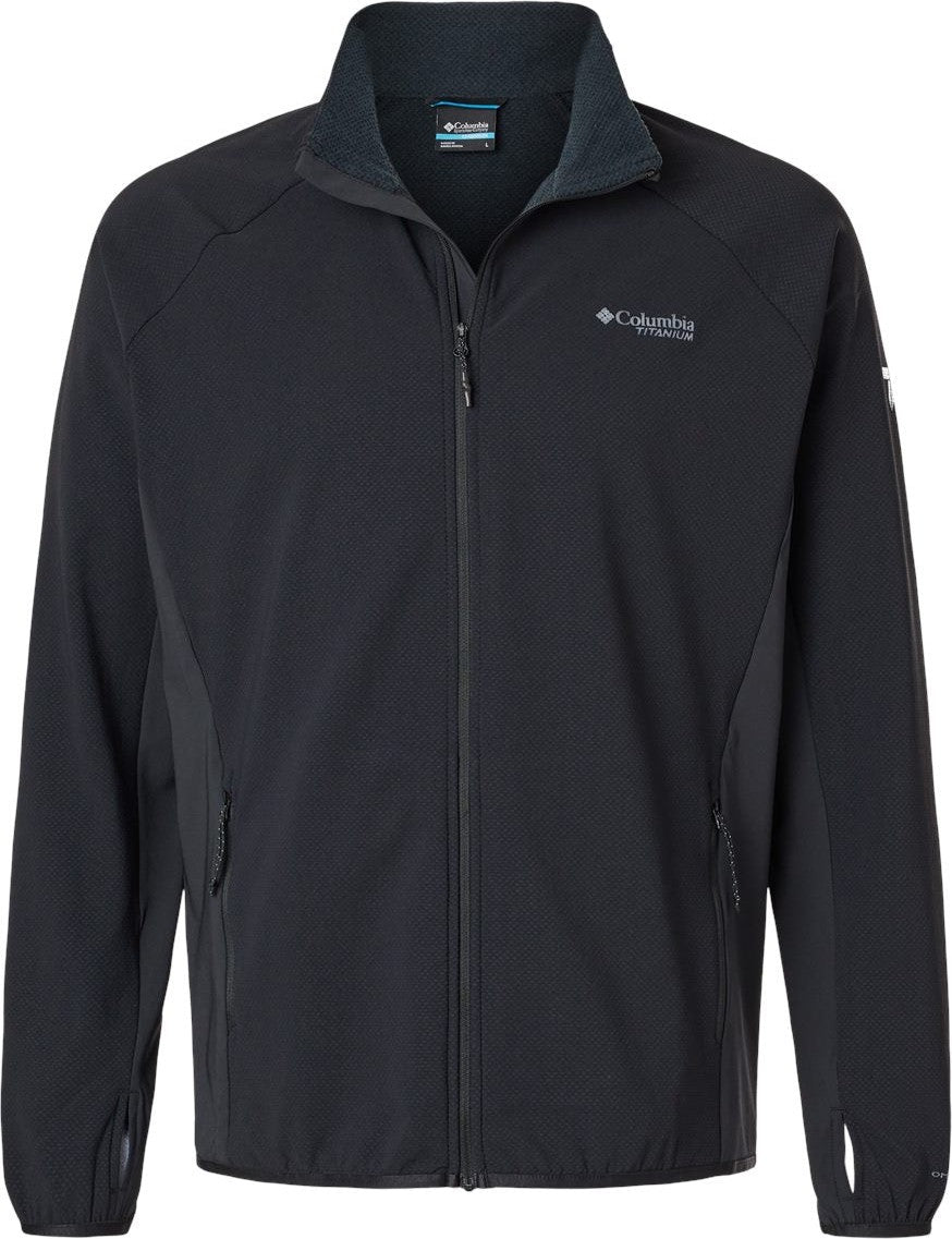 Front View of Black Spectre Ridge™ II Tech Fleece Full-Zip Jacket - 209751