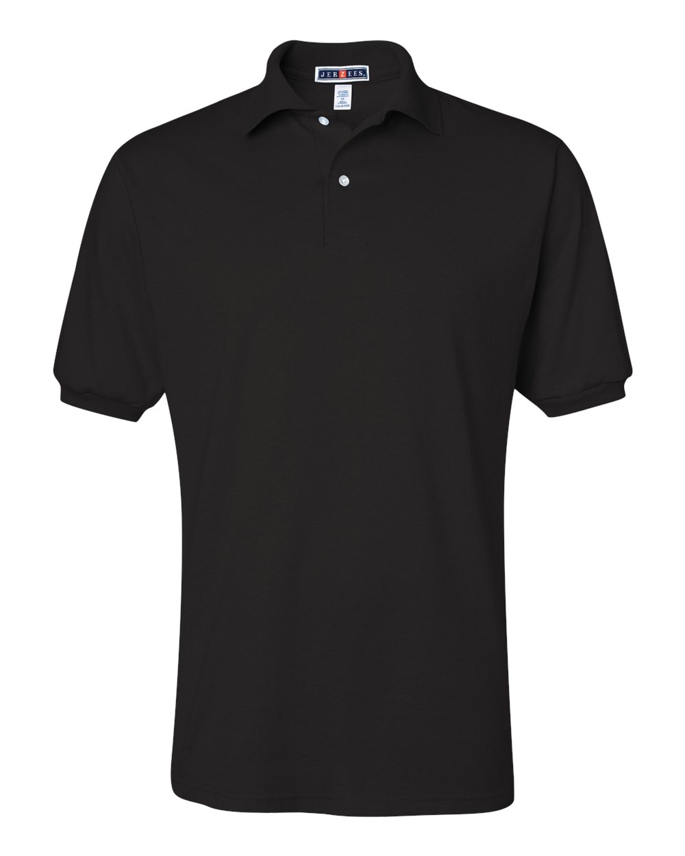 Front View of Black SpotShield® 50/50 Polo - 437MSR