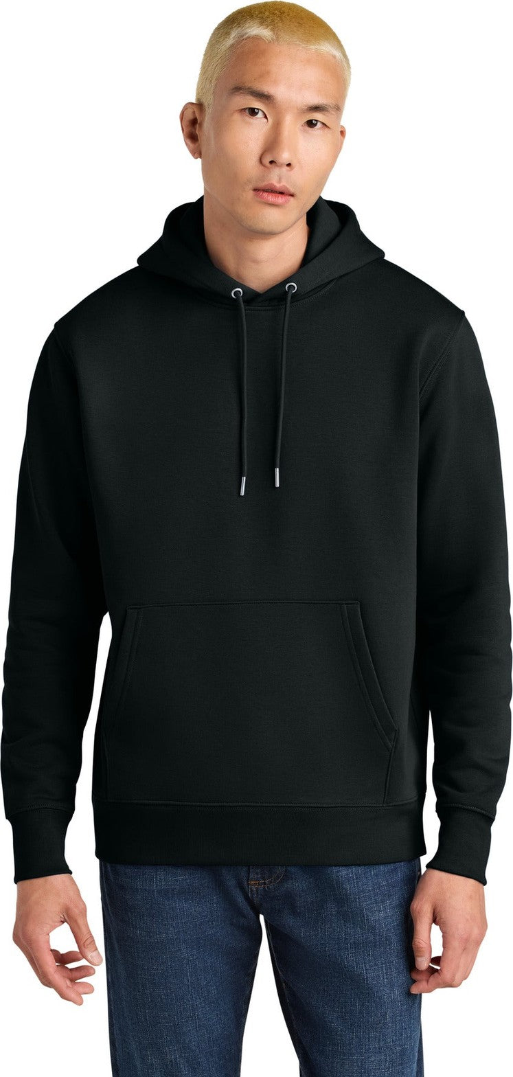 Front View of Black Stanley/Stella Unisex Cruiser 2.0 Hooded Sweatshirt SXU003