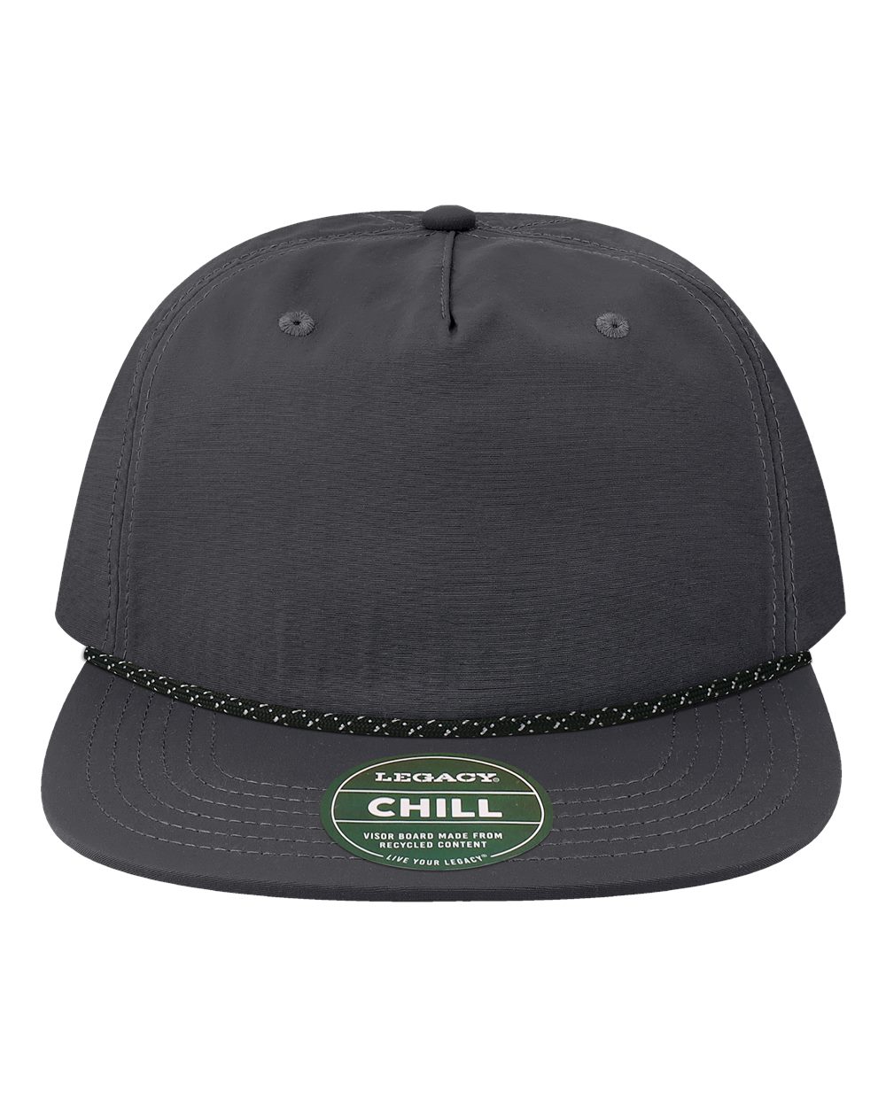 Front View of Black The Chill Cap - CHILL