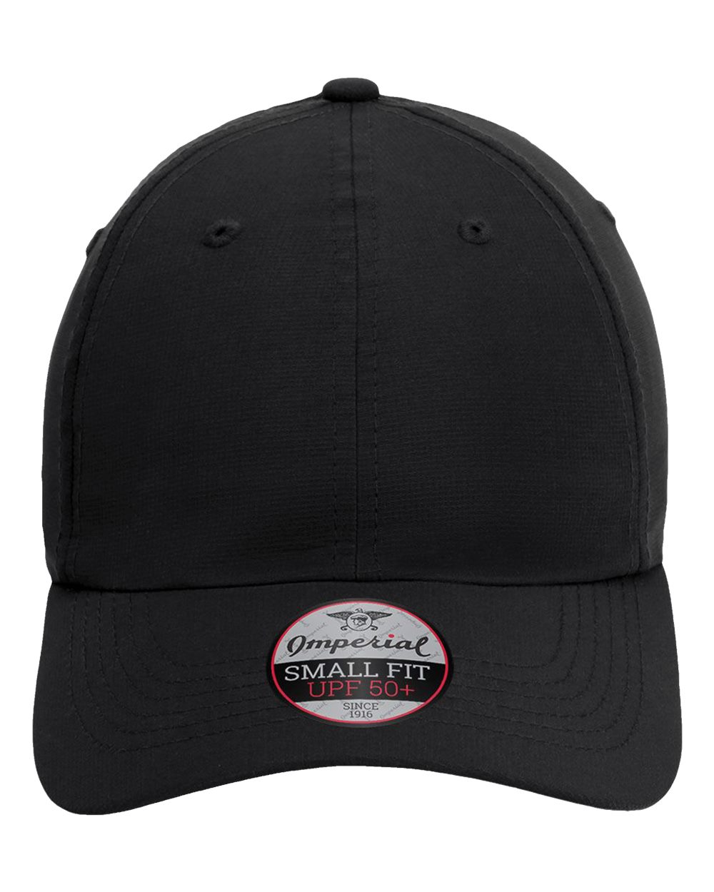 Front View of Black The Hinsen Women&#39;s Performance Ponytail Cap - L338
