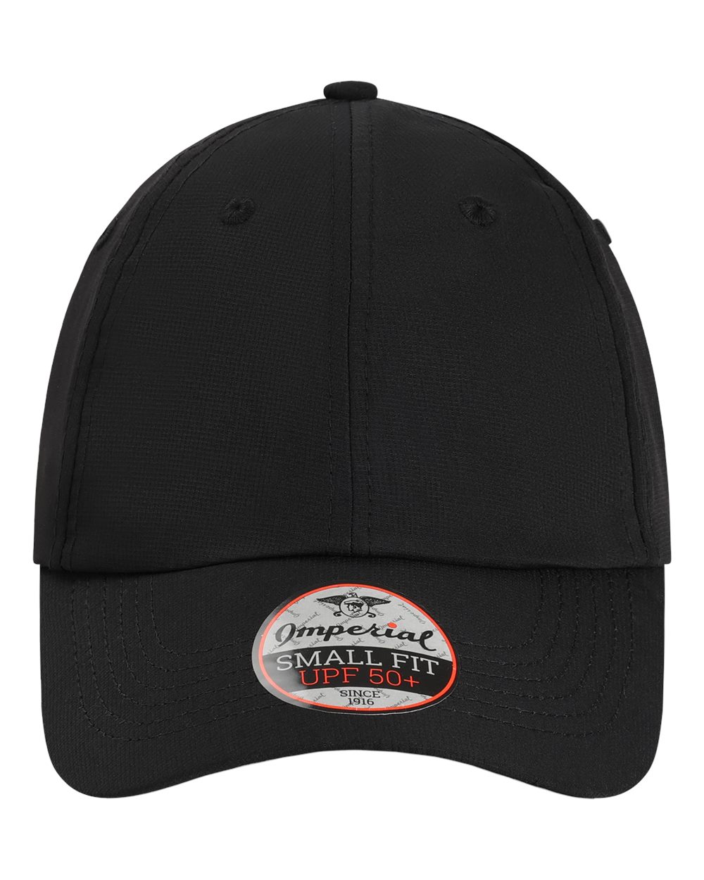 Front View of Black The Original Small Fit Women&#39;s Performance Cap - L210P