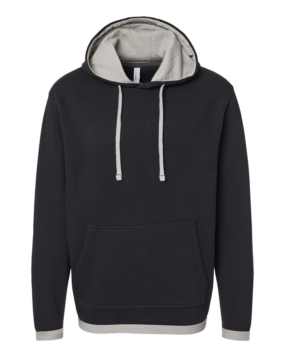 Front View of Black/ Titanium The Statement Fleece Hoodie - 6996