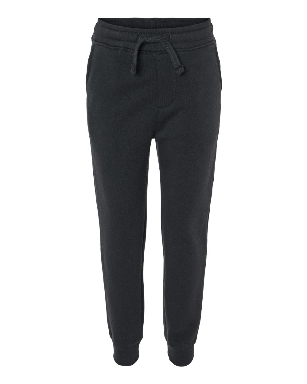 Front View of Black Toddler Lightweight Special Blend Sweatpants - PRM11PNT