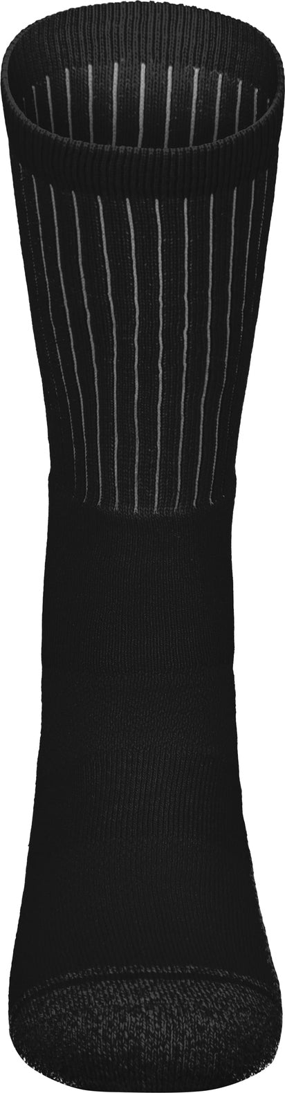 Front View of BLACK TONAL CREW SOCK