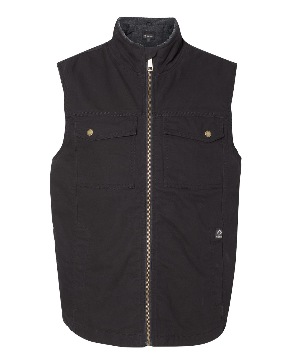 Front View of Black Trek Canyon Cloth™ Vest - 5068