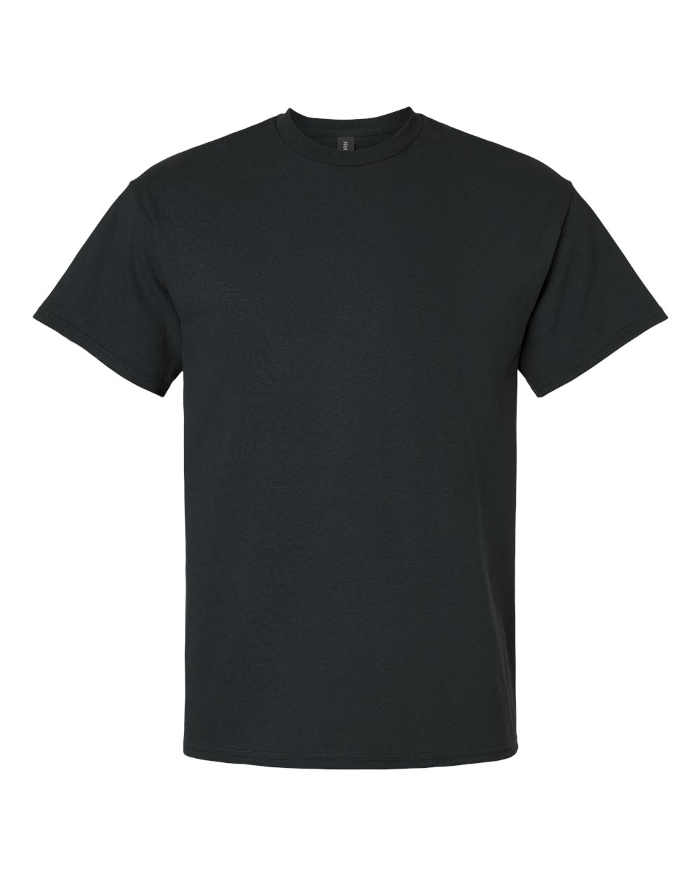Front View of Black Ultra Cotton® T-Shirt - 2000