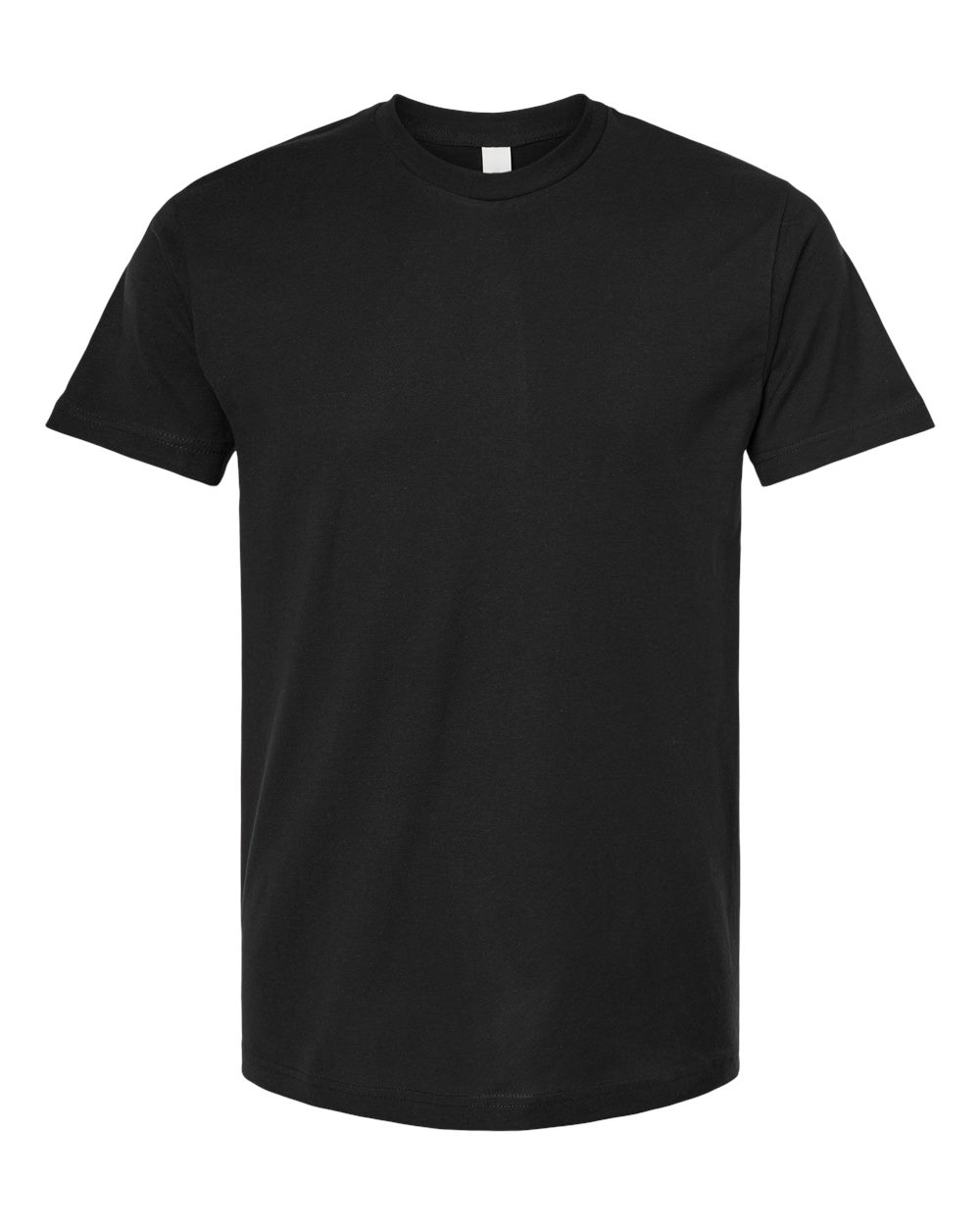 Front View of Black Unisex ACE Cotton T-Shirt - 4300 plain