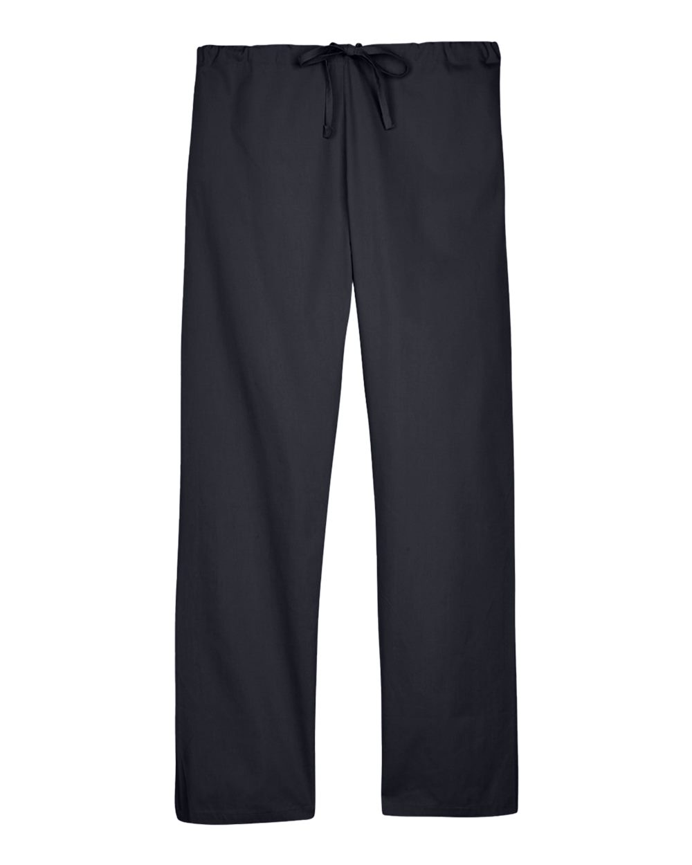 Front View of Black Unisex Restore Scrub Bottom - M898