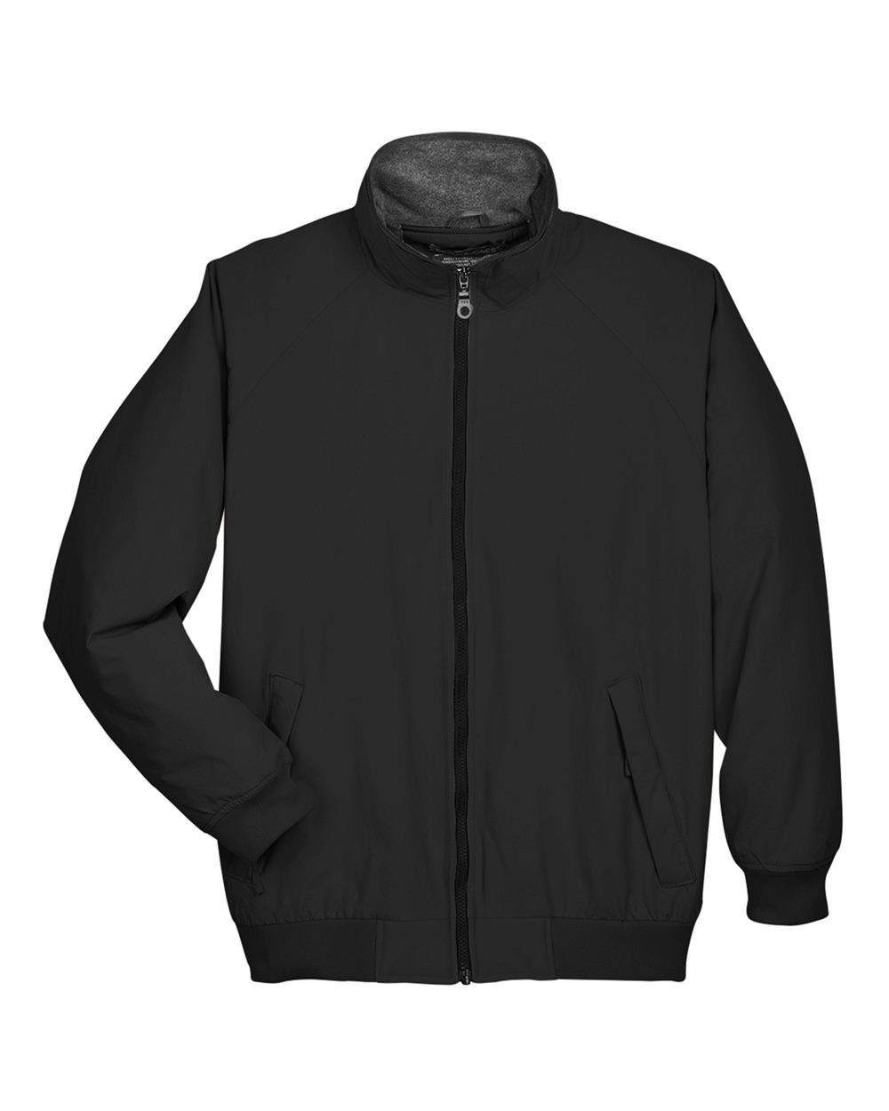 Front View of Black Unisex Three Season Classic Jacket - D700
