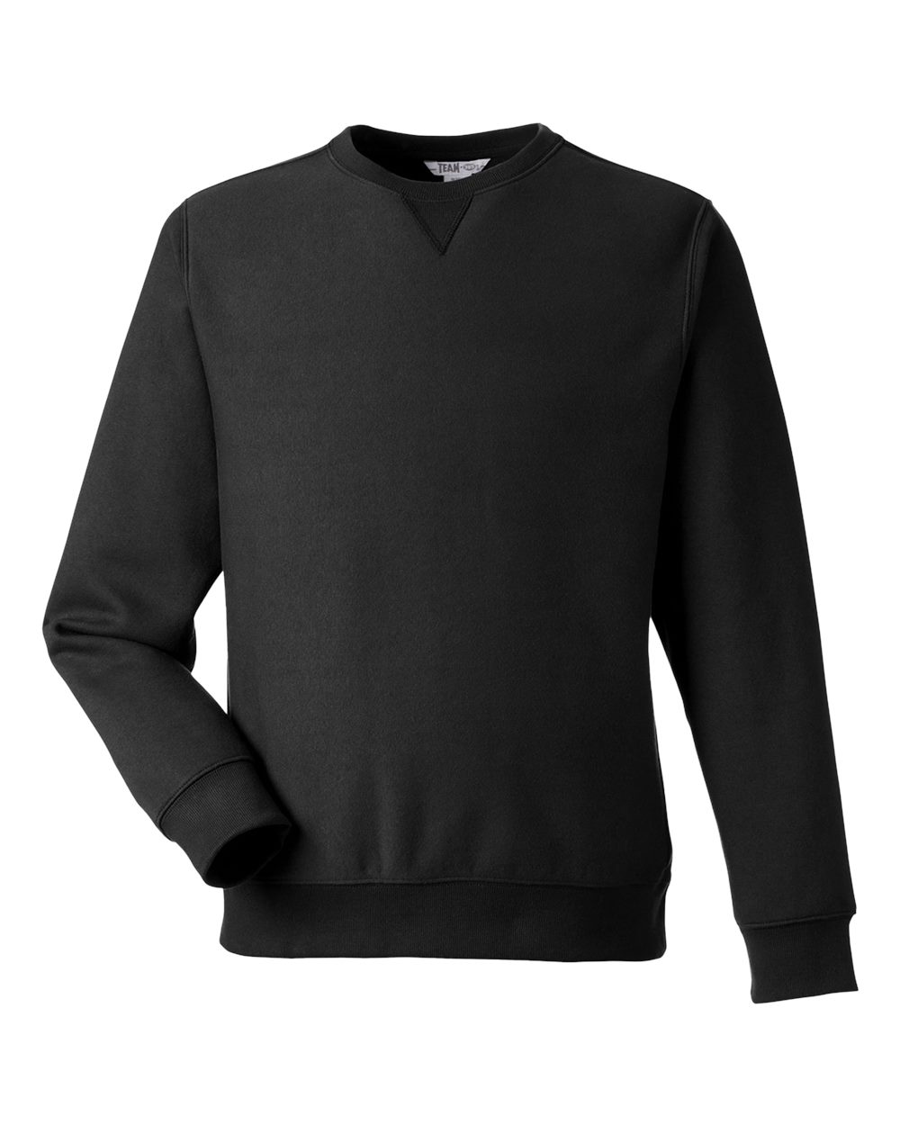 Front View of Black Unisex Zone HydroSport™ Heavyweight Sweatshirt - TT98