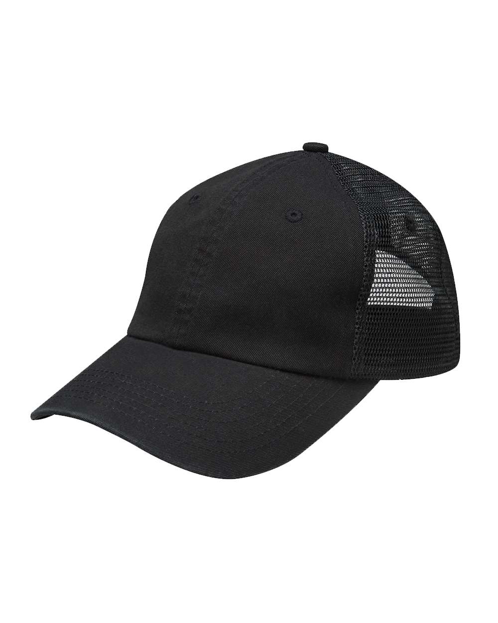 Front View of Black Vibe Cap - VB101