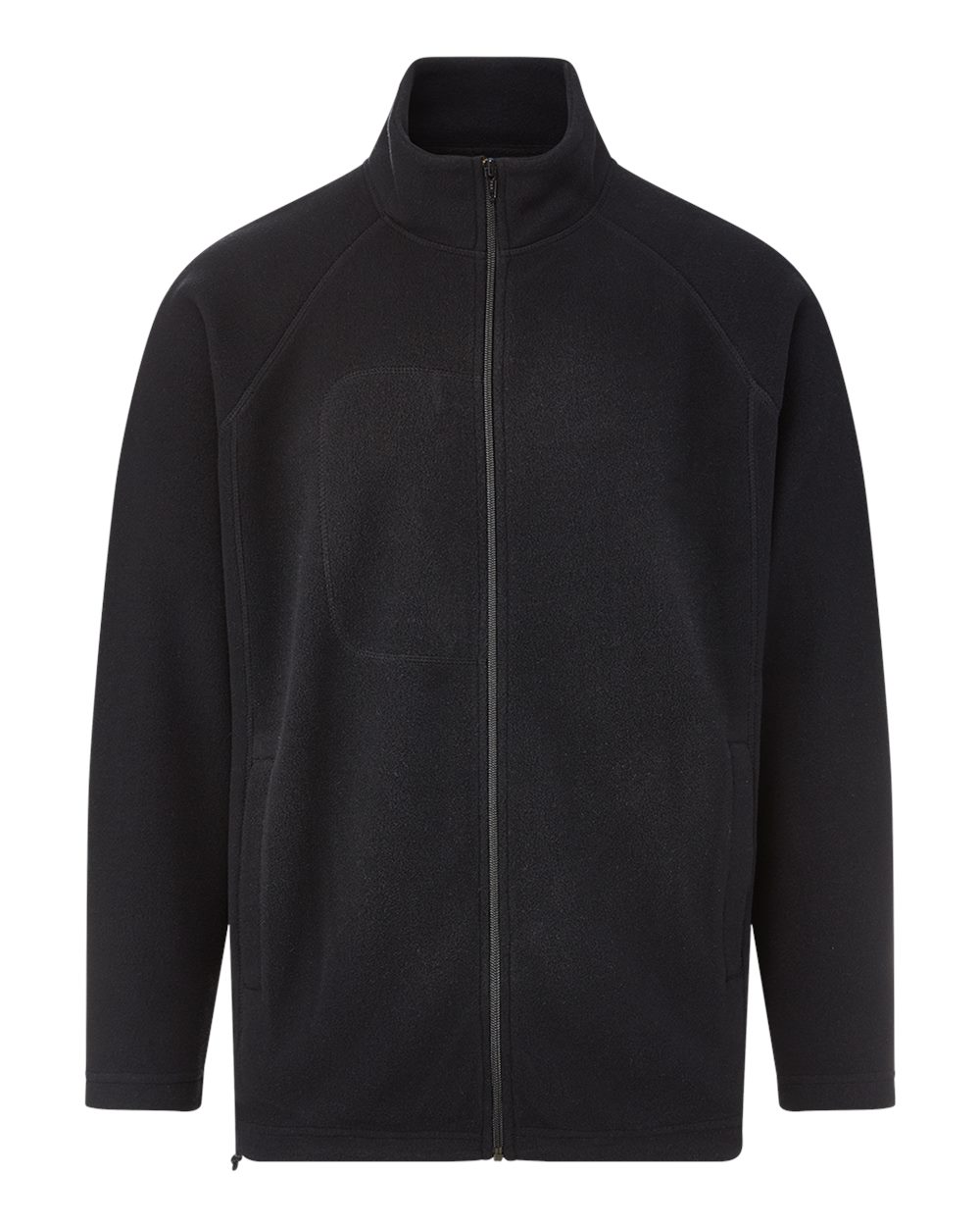 Front View of Black Whisper Fleece™ Full-Zip Jacket - 24138