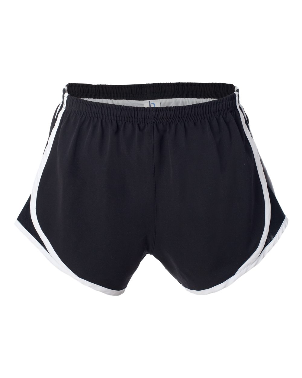 Black/ White/ Black Women’s Velocity 3 1/2" Running Shorts - P62